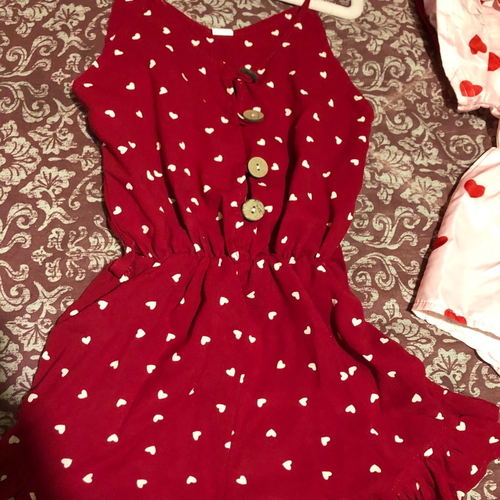 Valentines toddler romper
